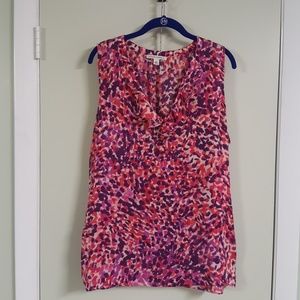 Banana Republic XL sleeveless blouse multicolor